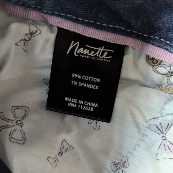 Nanette Lepore jean denim skirt women's size 6 distressed frayed hem destroyed - Picture 3 of 8